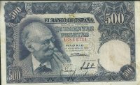 Billetes - España - Estado Español (1936 - 1975) - 500 ptas - 504 - bc+ - 15/11/1951 - ref.A6844331