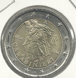 Monedas - Euros - 2&euro; - Italia - Año 2014 - Carabinieri
