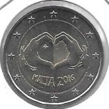 Monedas - 2€ - Malta - SC - Año 2016 - Amor