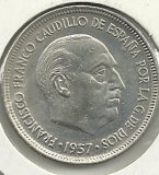 Monedas - España - Estado Español (18-VII-1936 / 20 - 005 pesetas - 324 - Año 1957*75