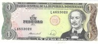 Billetes - America - Rep. Dominicana - 126C - MBC - 1988 - peso - Num.ref: L465302V