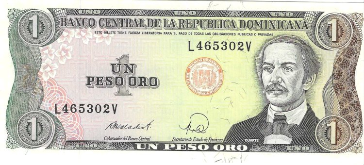 Billetes - America - Rep. Dominicana - 126C - MBC - 1988 - peso - Num.ref: L465302V - Click en la imagen para cerrar