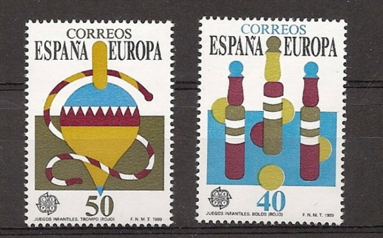 Sellos - Países - España - 2º Cent. (Series Completas) - Juan Carlos I - 1989 - 3008/09 - ** - Click en la imagen para cerrar