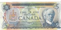 Billetes - America - Canada - 87 - MBC+ - 1972 - 5 dolares - Num.ref: CL9014541