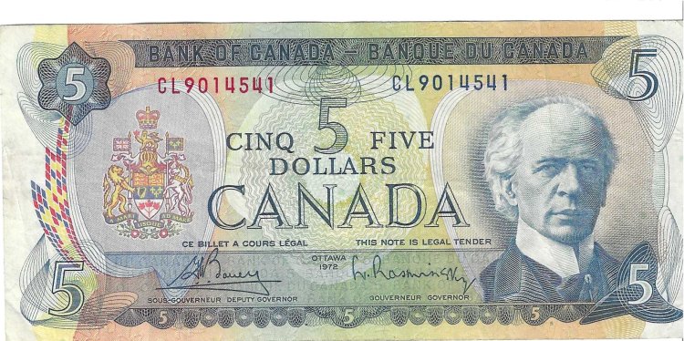 Billetes - America - Canada - 87 - MBC+ - 1972 - 5 dolares - Num.ref: CL9014541 - Click en la imagen para cerrar