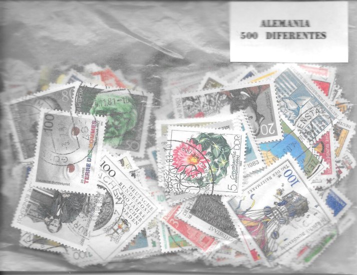 Paises - Europa - Alemania RFA - 500 sellos diferentes - Click en la imagen para cerrar
