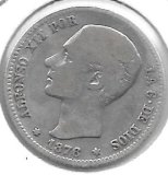 Monedas - España - Alfonso XIII ( 17-V-1886/14-IV) - 66 - Año 1885 - Pta