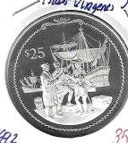 Monedas - America - Islas VÃ­rgenes - 125 - 1992 - 25 dolares - plata - PROOF