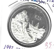 Monedas - America - Islas VÃ­rgenes - 130 - 1992 - 25 dolares - plata - PROOF