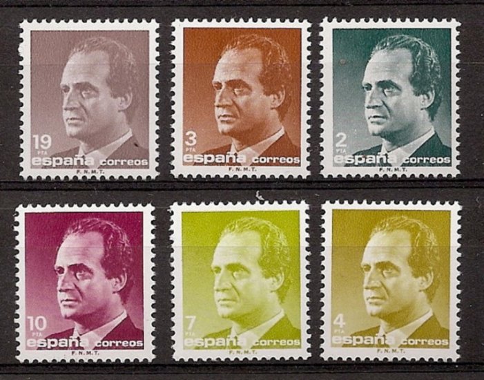 Sellos - Países - España - 2º Cent. (Series Completas) - Juan Carlos I - 1986 - 2829/34 - ** - Click en la imagen para cerrar