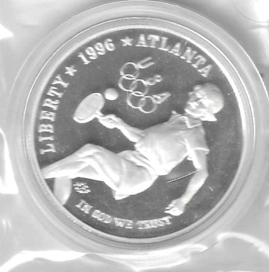 Monedas - America - Estados Unidos - 269 - 1996 - dolar - plata - Click en la imagen para cerrar