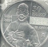Monedas - Euros - 30€ - España - Año 2014 - El Greco