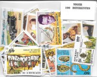Paises - Africa - Niger - 100 sellos diferentes