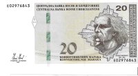 Billetes - Europa - Bosnia - 20 - SC - 1998 - 20 marka - Num.ref: E02976843