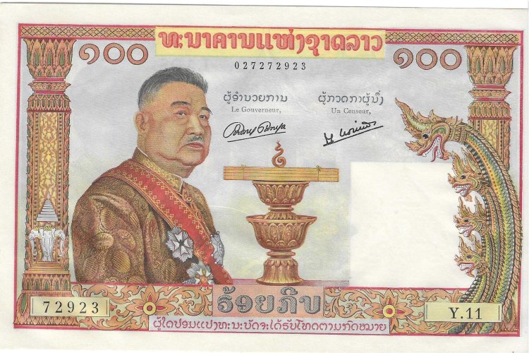 Billetes - Asia - Laos - 6 - SC - 1957 - 100 kip - Num.ref: 027272923 - Click en la imagen para cerrar