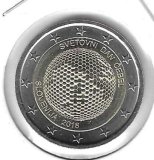 Monedas - Euros - 2€ - Eslovenia - SC - 2018 - Abeja