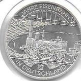 Monedas - Euros - 10&euro; - Alemania - 291 - A&ntilde;o 2010J - Anniversary of German Railroads
