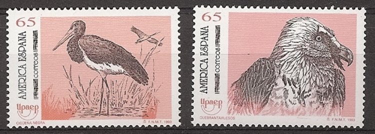 Sellos - Países - España - 2º Cent. (Series Completas) - Juan Carlos I - 1993 - 3270/71 - ** - Click en la imagen para cerrar