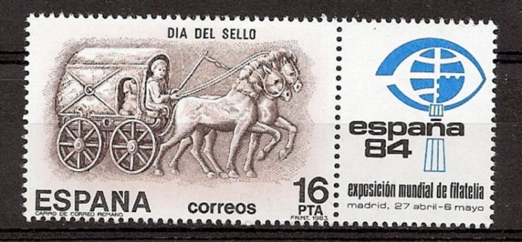 Sellos - Países - España - 2º Cent. (Series Completas) - Juan Carlos I - 1983 - 2719 - ** - Click en la imagen para cerrar