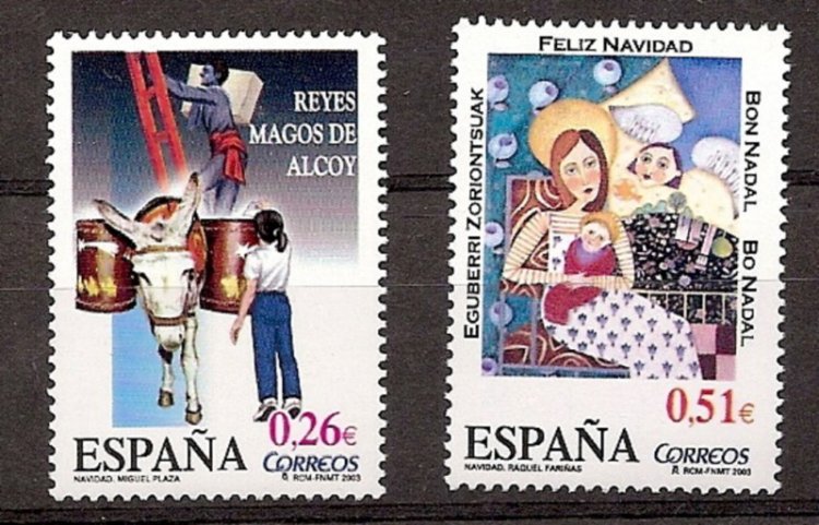 Sellos - Países - España - 2º Cent. (Series Completas) - Juan Carlos I - 2003 - 4031/32 - ** - Click en la imagen para cerrar