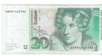 Billetes - Europa - Alemania - 39 - MBC - 1991 - 20 marcos - Num.ref: AN9914637N2