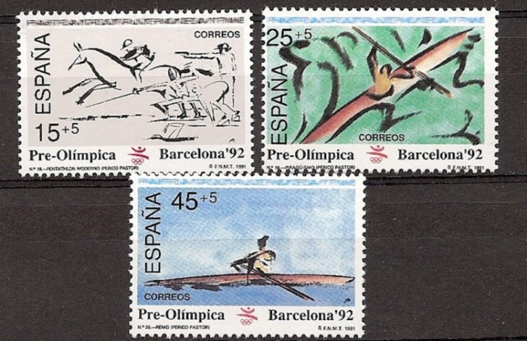 Sellos - Países - España - 2º Cent. (Series Completas) - Juan Carlos I - 1991 - 3104/06 - ** - Click en la imagen para cerrar