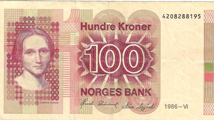 Billetes - Europa - Noruega - 43c - MBC+ - 1986 - 100 corona - Num.ref: 4208288195 - Click en la imagen para cerrar