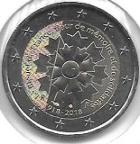 Monedas - Euros - 2€ - Francia - Año 2018 - Fin 1ª Guerra Mundial