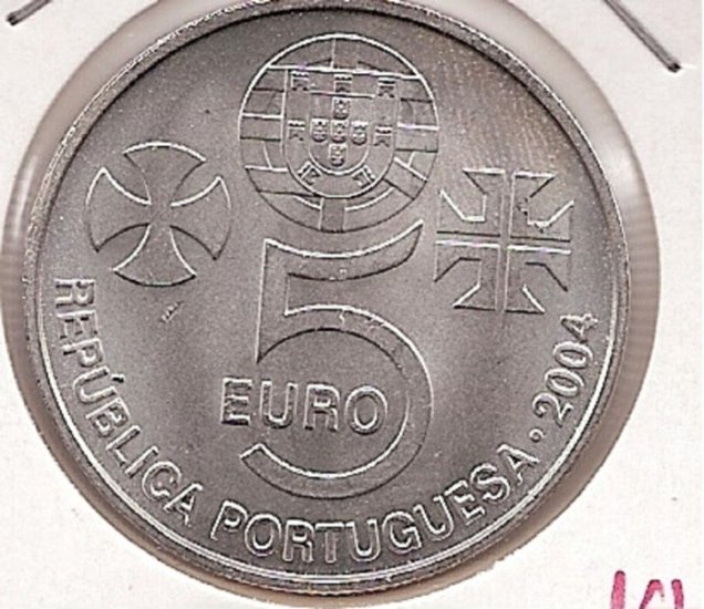 5€ - Portugal - SC - Año 2004 - Unesco Convento Cristo - Click en la imagen para cerrar