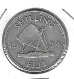 Monedas - Oceania - Islas Fiji - 4 - 1934 - shilling