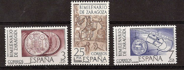 Sellos - Países - España - 2º Cent. (Series Completas) - Juan Carlos I - 1976 - 2319/21 - ** - Click en la imagen para cerrar