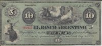 Billetes - America - Argentina - S1461 - MBC+ - 1873 - 10 Pesos - Concordia - num ref:06862A