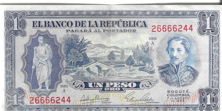 Billetes - America - Colombia - 398 - MBC+ - 1953 - peso - Num.ref: 26666244 - Click en la imagen para cerrar