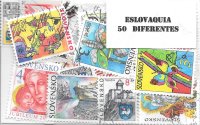 Paises - Europa - Eslovaquia - 50 sellos diferentes