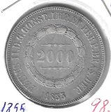 Monedas - America - Brasil - 466 - 1855 - 2000 pesos - plata