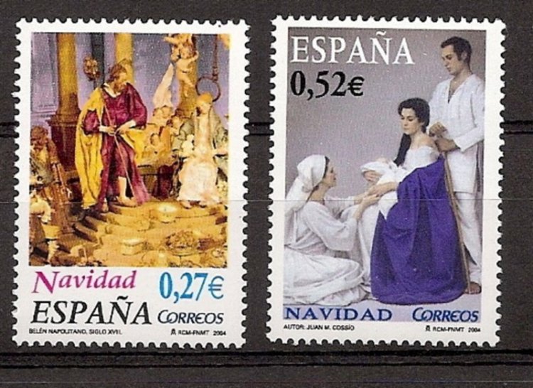 Sellos - Países - España - 2º Cent. (Series Completas) - Juan Carlos I - 2004 - 4128/29 - ** - Click en la imagen para cerrar