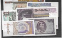 Billetes - Asia - Birmania - - SC - Conjunto 11 billetes