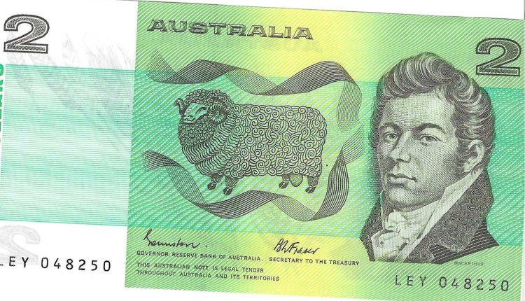 Billetes - Oceania - Australia - 43e - SC - 2 dolares - Num.ref: 048250 - Click en la imagen para cerrar