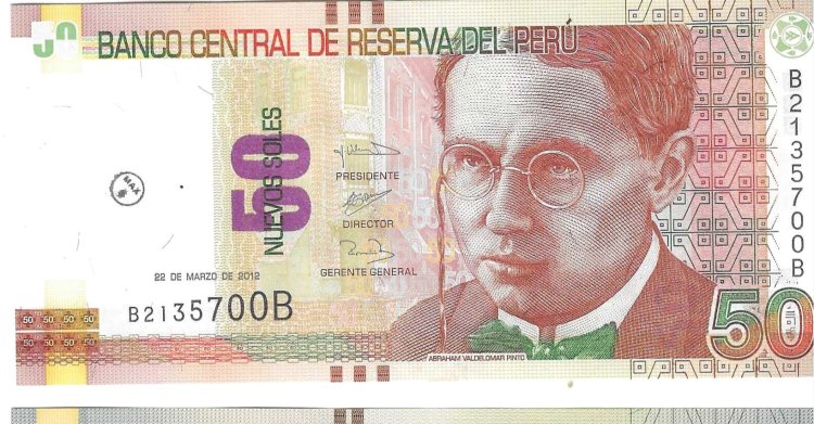 Billetes - America - Peru - 189 - SC - 2012 - 50 nuevos soles - Num.ref: B2135700B - Click en la imagen para cerrar