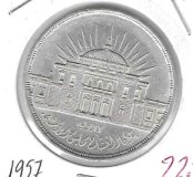 Monedas - Africa - Egipto - 389 - 1957 - 25 piastras - plata