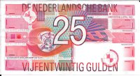 Billetes - Europa - Holanda - 100 - mbc - 1999 - 25 gulden - Num.ref: 2415896394