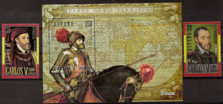 Sellos - Países - España - 2º Cent. (Series Completas) - Juan Carlos I - 2000 - 3697/99 - ** - Click en la imagen para cerrar