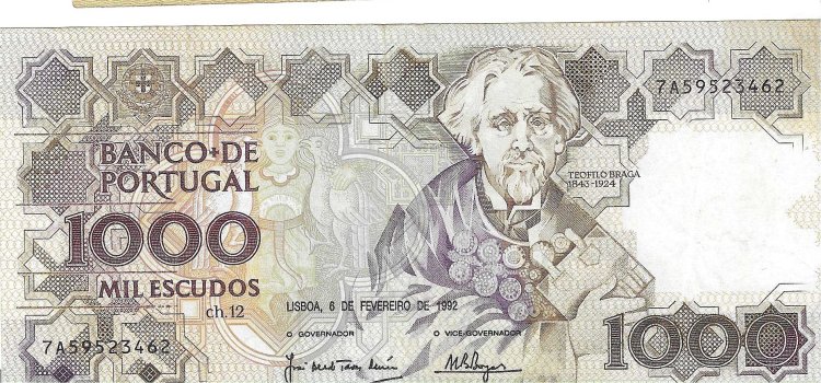 Billetes - Europa - Portugal - 181i - MBC - 1992 - 1000 escudos - Num.ref: 7A59523462 - Click en la imagen para cerrar