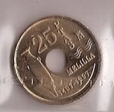 Juan Carlos I (pesetas) - 1997 - 025 pesetas