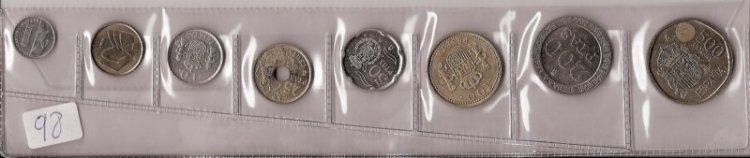 Monedas - España - Juan Carlos I (pesetas) - 1998 - Año completo - Click en la imagen para cerrar