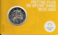 Monedas - Euros - 2€ - Francia - SC - 2021 - JJOO Parí­s 2024 - Amarillo