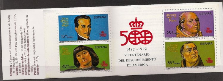 Sellos - Países - España - 2º Cent. (Series Completas) - Juan Carlos I - 1991 - 3137C - ** - Click en la imagen para cerrar