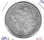 Monedas - America - Estados Unidos - 110 - 1891 - Dolar - Plata