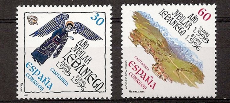 Sellos - Países - España - 2º Cent. (Series Completas) - Juan Carlos I - 1995 - 3354/55 - ** - Click en la imagen para cerrar