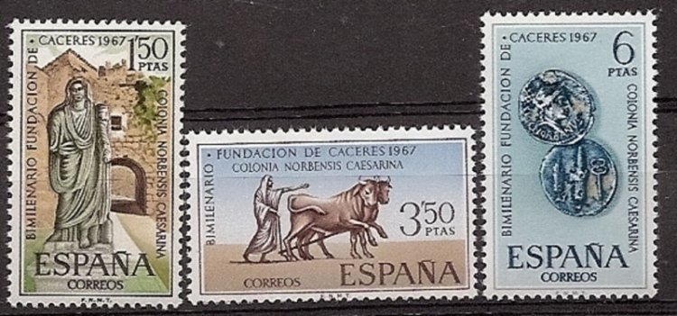 Sellos - Países - España - 2º Cent. (Series Completas) - Estado Español - 1967 - 1827/29 - ** - Click en la imagen para cerrar